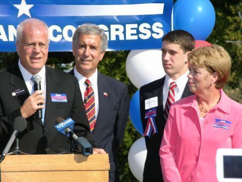 State Senator John Millner offers a warm introduction of fellow State Senator Chris Lauzen who is running for Congress.