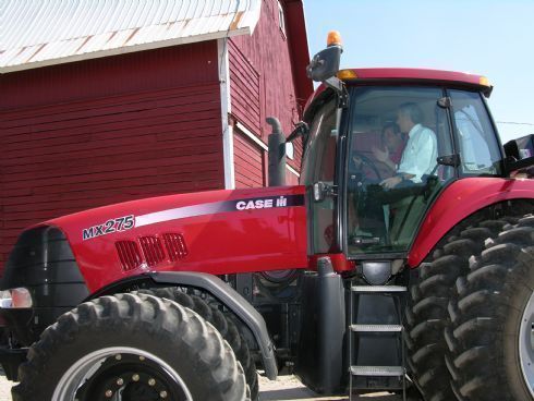 Chris gets a tour of the Brummel farm in Plano from a higher point of view.