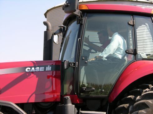 Chris listens and learns from one of Kendall County`s farming families.