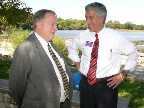 Next stop on the Listening Tour - the Batavia Dam.