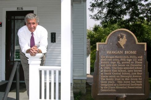 Chris at the Reagan Home in Dixon, Illinois - one of the many treasures of the 14th Congressional District